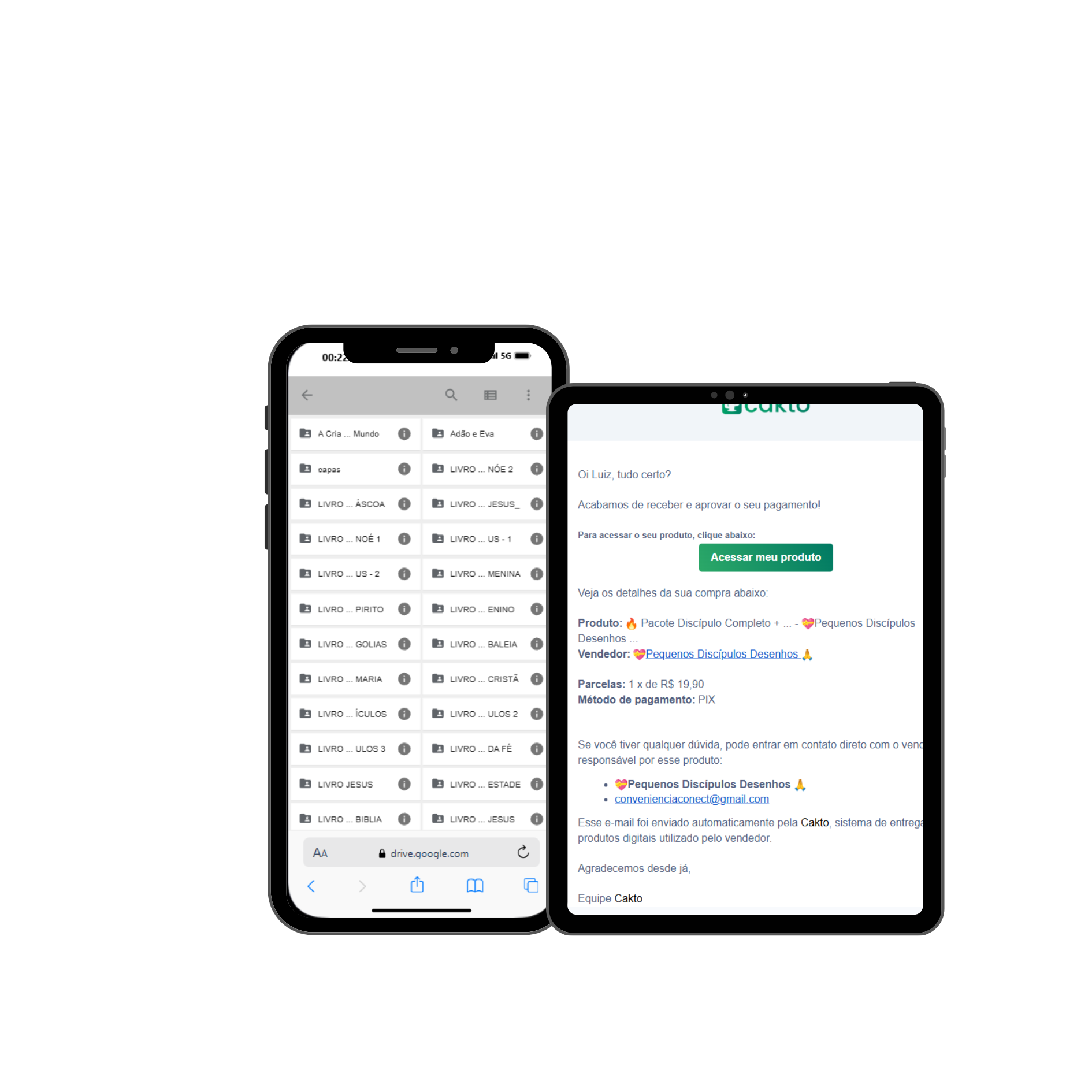 Acesso via Google Drive